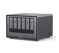 UGREEN NASync DXP6800 Plus NAS Escritorio 6 bahías, Intel i3 1215u (6 núcleos), 8GB RAM DDR5, 128GB SSD, 1 Puerto LAN 10GbE+2.5GbE, 2 Ranuras M.2 NVMe, HDMI 4K, Almacenamiento Red (sin Discos)