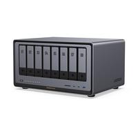UGREEN NASync DXP8800 Plus, NAS de Escritorio de 8 bahías, CPU Intel i5 1235u de 10 núcleos, 8 GB de RAM DDR5, SSD de 128 GB, 2 Ranuras 10 GbE, 2 Ranuras M.2 NVMe, HDMI 8K, 2 TBT4 (sin Disco)