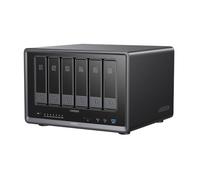 UGREEN NASync iDX6011 NAS AI de 6 Bahías, 32GB LPDDR5X | Intel Core Ultra 5 125H, Hasta 208TB, Doble 10GbE, Doble Thunderbolt 4, Doble M.2 NVMe, SD 4.0, HDMI 8K (Sin Discos)