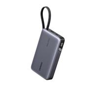 UGREEN Nexode 145W Power Bank 20000mAh Batería Externa Carga Rápida PD 100W | 3 EN 1, Cable USB C Integrado, 2 Puertos 1C1A, Cargador Portátil PC, LED, Compatible con iPhone 17 16 Galaxy S26 iPad MacBook