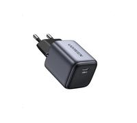 UGREEN Nexode 30W Cargador USB C GAN para Google Pixel 7/6A, Enchufe Compatible iPhone 16 Plus Max/15/14/13/12, iPad Pro/Air/Mini, Galaxy S23/S22/S21 Negro,dji Azul