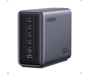 UGREEN Nexode 500W Cargador USB C con 6 Puertos Estación de Carga GAN