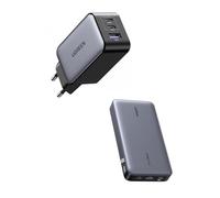 UGREEN Nexode 65W Cargador USB C con 145W Power Bank 25000mAh