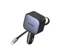 UGREEN Nexode 90W Cargador Coche USB C Retráctil Car Charger USB C 60W