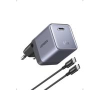 UGREEN Nexode Air 65W Cargador USB C Carga Rápida con Cable USB C (Gray)