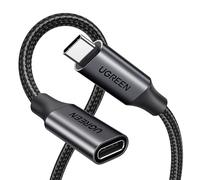 UGREEN Cable de Extensión USB C 3.2 Gen 2 10Gbps Vídeo 4K@60Hz, Alargador Tipo C Thunderbolt 3 Carga Rápida 100W, Compatible con Macbook, iPhone 17 Pro Max Air/16/15, Galaxy S24 Ultra.