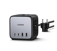 Ugreen DigiNest Pro 1 salidas AC Tipo C 1,8 m 4 3680 W Negro