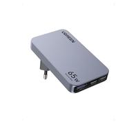 UGREEN Nexode Pro Cargador Ultra Slim 65W, Adaptador de Corriente Viaje Universal Compatible con Galaxy S24/ S23, MacBook, iPad, iPhone 17 Pro MAX Air/Serie 16-8, Steam Deck