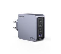 UGREEN Nexode Pro Cargador USB C 160W GAN, Adaptador de Corriente Type C de Carga Rápida PD3.1 de 4 Puertos Compatible con MacBook, iPad, iPhone 16, Galaxy S24 Ultra, DELL XPS