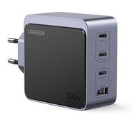 Ugreen Nexode S Cargador Rápido 100W GaN 3 Puertos USB-C + 1 Puerto USB-A PD3.0/QC Gris