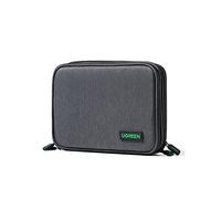 UGREEN Organizador de Cables Bolsa de Viaje Impermeable | para Accesorios Electronicos Pequeños Auricular Hub Memoria USB SD TF Tarjeta y Adaptadores Grande