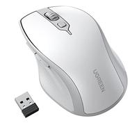 UGREEN Ratón Bluetooth inalámbrico (BT 5.0 + 2.4G), 4000 dpi, 18 Meses de autonomía, ratón ergonómico para Ordenador, Ordenador portátil, Tableta, teléfono móvil, ratón PC Compatible con