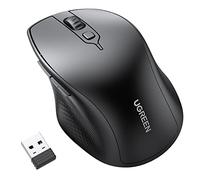 UGREEN Ratón Inalámbrico Ergonómico Bluetooth 2.4GHz 4000 dpi con Receptor USB Ordenador Silencioso 4 Niveles Ajustables 5 Bontones para PC, Macbook, Windows 11 10, macOS, Linux