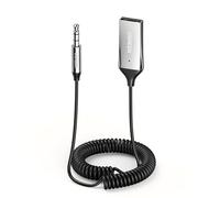 UGREEN Receptor Bluetooth 6.0 Jack AUX Adaptador USB Bluetooth Coche Plata