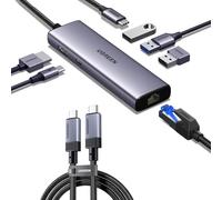 UGREEN Revodok 1061 Hub USB C Ethernet Gigabit HDMI 4K PD 100W Cable USB Type C Vídeo 4K@60Hz, USB 3.2 10Gbps 240W 1M