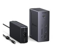 UGREEN Revodok MAX Docking Station Thunderbolt 4 Doble Pantalla Extensión | 13 en 1, 2 TBT4, 1 DisplayPort, 40Gbps, Dual 4K 60Hz, Única 8K 30Hz Pantalla, RJ45 1GbE, PD 96W Carga, SD, TF, Audio 3,5mm