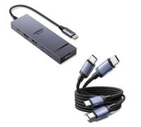 UGREEN Revodok Pro 106 10Gbps Hub USB C HDMI 4K 60Hz 2Pack Cable USB C 240W Carga Rápida PD 3.1 2M