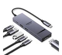 UGREEN Revodok Pro 1062 Hub USB C DisplayPort 6 en 1 Adaptador USB C | DP 4K 60Hz, 10Gbps 2A2C, PD 100W Carga Rápida, Compatible con MacBook Neo iPad Pro Air iPhone 17 16 15 Serie