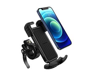 UGREEN Soporte Movil Bici, Soporte Movil Bicicleta Moto Anti Vibración 360° Rotación Porta Telefono Móvil Motocicleta Universal Manillar Compatible con iPhone 13/13 Pro Max/12 Pro, Galaxy S21 Note 20