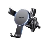 UGREEN Soporte Móvil Coche Gravedad con Gancho para Ventilación, Suporte Telemovel Carro Compatible con iPhone 17 Pro MAX Air/16/15/14;Samsung Galaxy S25/S24; Google Pixel 10/9/8 Negro