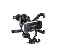 UGREEN Soporte Móvil Coche Rejillas, Soporte Teléfono Móvil Coche Ventilación Automático Car Holder Ajustable por Gravedad Compatible con iPhone 13 13 12, Galaxy S22 S21 S9 S8 Note 20, Redmi Note 11