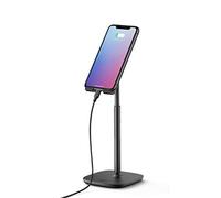 UGREEN Soporte Movil Mesa Multiángulo Atril Movil Ajustable Universal, Soporte Teléfono Compatible con iPhone 14, 14 Pro, iPhone 13, Huawei P40, P30, Galaxy Tab A, S21, S20, Xiaomi Redmi 10(Negro)