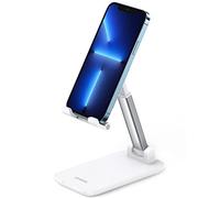 UGREEN Soporte Móvil Mesa Plegable Atril Multiángulo Compatible con iPhone 13/13 Pro/12, Xiaomi Redmi Note 10/9 Pro, Galaxy S21/Note 20 (Blanco)