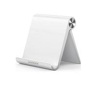 UGREEN Soporte Móvil Mesa, Stand Multiángulo para Smartphones Ajustable Compatible con iPhone 16/15/14/13/12, Galaxy S24/S23, Xiaomi Redmi 10/9 Pro Blanco
