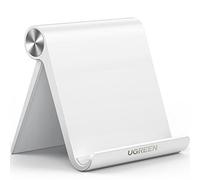 UGREEN Soporte Tablet Mesa, Stand Ajustable Multiángulo para Móvil de 4-11" Compatible con iPad, Galaxy Tab S9 S8, iPhone 17 Pro MAX Air16/15/14, Samsung Galaxy S25/S24 Blanco