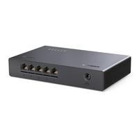UGREEN Switch Ethernet 2.5G 5 Puertos Hub RJ45 Plug Play 100/1000/2500Mbps | Soporte Dúplex No Gestionado Silencioso y Sin Ventilador para PC NAS Servidor Enrutador Monitor Consola de Juegos Video 4K/8K
