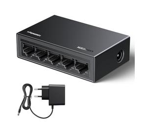 UGREEN Switch Ethernet Gigabit de 5 Puertos 10/100/1000 Mbps Plug y Play