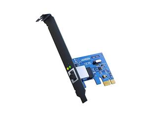 UGREEN Tarjeta de Red Gigabit Ethernet PCI Express 10/100/1000 Mbps con Puerto RJ45 y Perfil Doble, Adaptador LAN PCIe Compatible con Windows 10/8/ 7/ Vista/XP