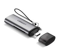 UGREEN Tipo C Lector Tarjetas de Memoria Lectura simultánea 2 Tarjetas SD, Micro SD, TF, SDXC, SDHC Compatible con Samsung s9, BQ Aquarius, Huawei P20, Xiaomi Mi A1, LG V30, Google Pixel 2 y ect.