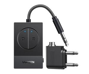 UGREEN Transmisor Bluetooth 5.4 para TV Avión Aux 3.5 mm Adaptador Transmisor Bluetooth Audio para Auriculares Altavoces
