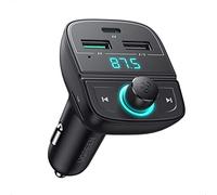 UGREEN Transmisor FM Bluetooth 5.0 Adaptador Bluetooth FM Cargador de Coche PD 20W y Quick Charge 3.0, Adaptador de Radio Inalámbrico Reproductor MP3 con LED LUZ Soporta Tarjeta TF y USB Disk