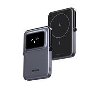 UGREEN UNO PowerBank Magnético 5000mAh, Power Bank Batería Magnética Externa Portátil de Carga Rápida PD 20W, Pantalla TFT, Salida / Entradas USB C Cargador Inalámbrico Wireless Compatible con MagSafe