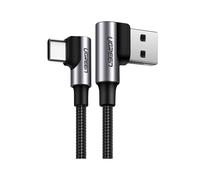Ugreen US176 Cable de Datos Angular USB-A a USB-C 3A 0.5M Negro