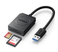 UGREEN USB 3.0 Lector Tarjetas SD Micro SD Adaptador Tarjeta de Memoria Compact Flash Card Reader SDXC SDHC MMC RS-MMC Micro SDXC Micro SDHC 5 Gbps, Compatible con PC PS5 PS4 Slim Xbox One X
