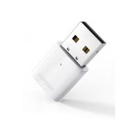 UGREEN USB Bluetooth 5.0 Adaptador diseñado para PC Portátil Windows 11 10 8.1 7, A2DP Dongle Compatible con Conectar a Mando Auricular Teclado Ratón Altavoz Móvil(Blanco)