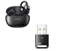 UGREEN USB Bluetooth 5.3 Adaptador para PC y HiTune S3 Auriculares Inalámbricos Bluetooth 5.4, Audifonos Deportivos Abiertos con Clip y Cancelación de Ruido ENC