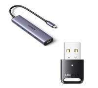 UGREEN USB Bluetooth 5.3 Adaptador para PC y Revodok 105 Hub USB C HDMI 4K Adaptador Tipo C 5 en 1 con 100W PD Carga