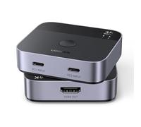 UGREEN USB C a HDMI 2.0 Switch 4K 60Hz 2 Entradas 1 Salida Comutador Tipo C 2K 1080P 240Hz HDR EDID Dolby Atmos Compatible con PC MacBook Air/Pro iPhone 15/16 PS5/4 Xbox TV Stick Chromecast TV Box