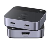 UGREEN USB C a HDMI 2.0 Switch 4K 60Hz 2 Entradas 1 Salida Comutador | Tipo C 2K 1080P HDR EDID Dolby Atmos Compatible con PC MacBook Air/Pro iPhone 15/16 PS5/4 Xbox TV Stick Chromecast TV Box