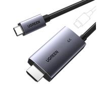 UGREEN USB C a HDMI Cable 4K@60Hz Tipo C Thunderbolt 3/4/5 2M | 1440P@144Hz 1080P@240Hz HDR 100W PD Cargador Compatible con iPhone 18 Pro Max iPhone 17 Pro MAX Air Mac Mini iPad Galaxy S24