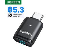 UGREEN USB C tipo C Bluetooth 5,3 transmisor aptX HD AD adaptador de Audio para PC Nintendo Switch auriculares altavoz micrófono BT transmitter