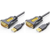 UGREEN USB RS232 DB9 Serial 9 Pin Adapter Converter COM Port (3 Meter) (Paquete de 2)