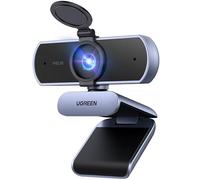 UGREEN Webcam 2K 30FPS Full HD USB Webcam para Ordenador Enfoque Fijo Plug and Play para Windows MacOS Linux Streaming Youtube Skype Call Video Zoom Videoconferencia(Gris)