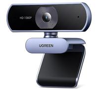 UGREEN Webcam Full HD 1080P 30FPS USB A PC Cámara 2 Micrófono Incorporado 85° Ángulo de Visión para Windows MacOS Linux Soporta Youtube Streaming Video Calling Zoom Videoconferencia(Gris)