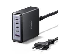 UGREEN Zapix 65W Cargador USB C GAN Estación de Carga de Sobremesa | 5 Puertos PD 3.0 PPS 25W Carga Rápida Compatible con iPhone 17 Pro Max Air 16 15 14 Galaxy S26 Pixel 10 iPad MacBook Air