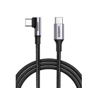 UGREEN Zapix Cable USB C 100W PD 3.0 90 Grados Carga Rápida 20V 5A (3M) | Tipo C Trenzado Nylon, Compatible con MacBook, iPad, iPhone 17 Pro Max Air/16/15, Galaxy S26 S25, Pixel 10/9, etc.